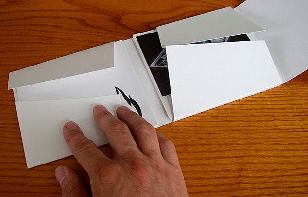 pack 2 {{The angularity of the die cut and folds represents the geometric qualities of Deborah's work