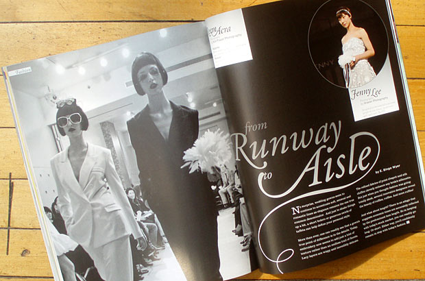 09d {{ Opening spread for the Fashion section, in dramatic black and white.